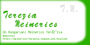 terezia meinerics business card